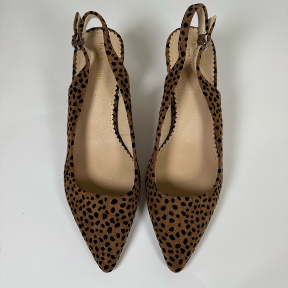 Isaac Mizrahi Leopard Print Slingback Kitten Heel - Size 9 - Picture 5 of 10